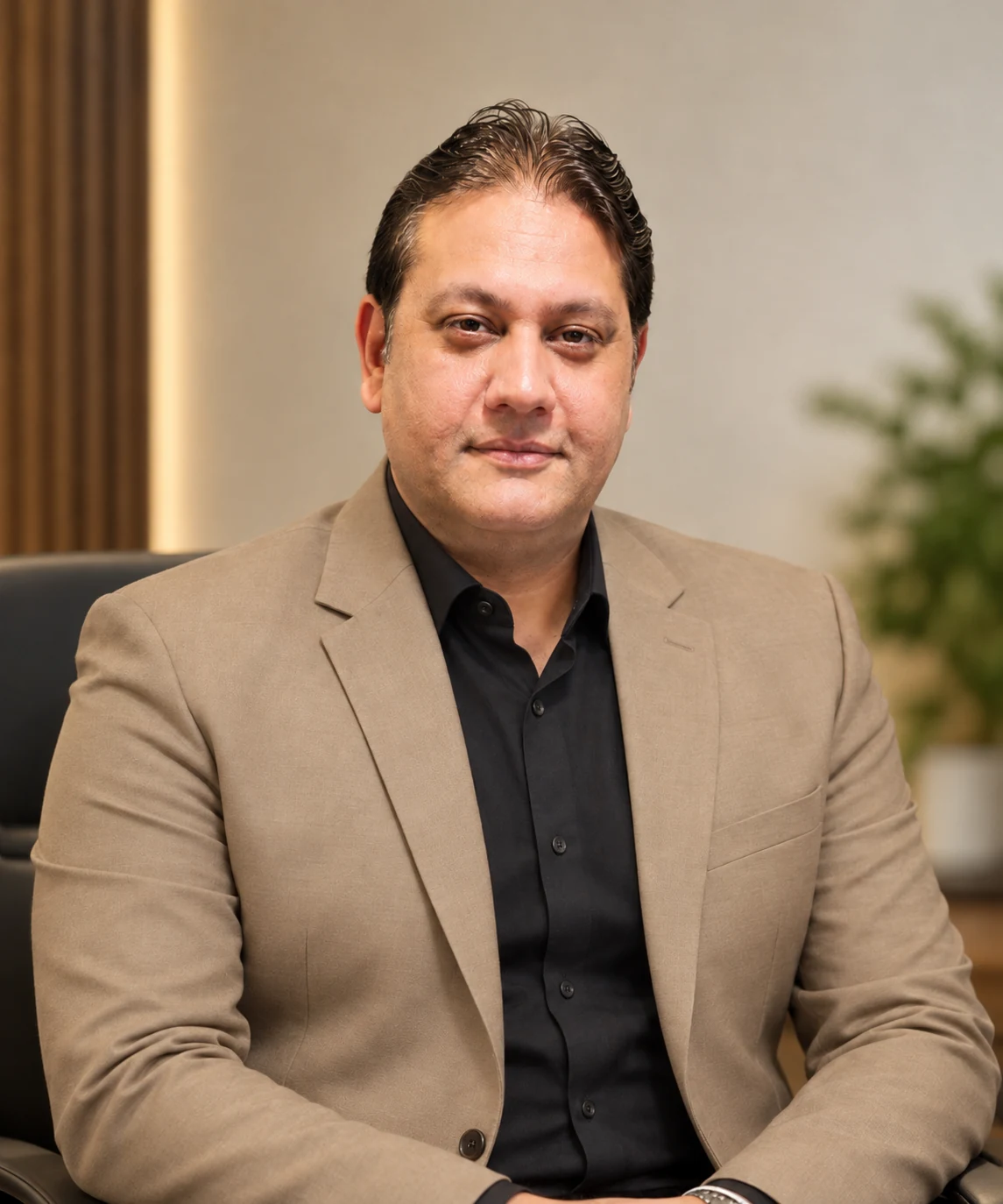 Portrait of Mr Jatin Arora, Managing Director of Food Arcade